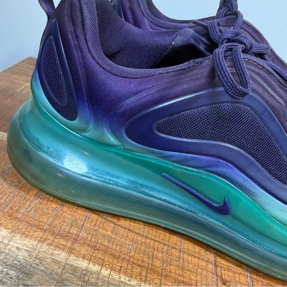 Nike Air Max 720 Purple and Green Sneakers, Men’s 13 - Picture 2 of 8